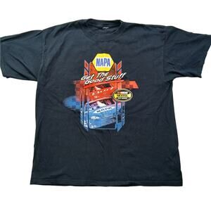 Vintage 2005 NASCAR Nextel Cup Series NAPA Schedule T-Shirt Black XL